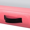 Mata materac gimnastyczny akrobatyczny do ćwiczeń dmuchany dł. 3 m gr. 10 cm różowy