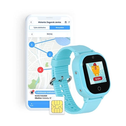 Locon Watch Lite S — Wodoodporny Smartwatch GPS dla dzieci z nielimitowanymi połączeniami telefonicznymi