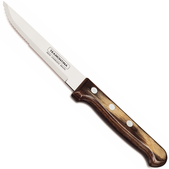 Nóż do steków HORECA GAUCHO brązowy 235 mm zestaw 12 szt. - Hendi 29810008