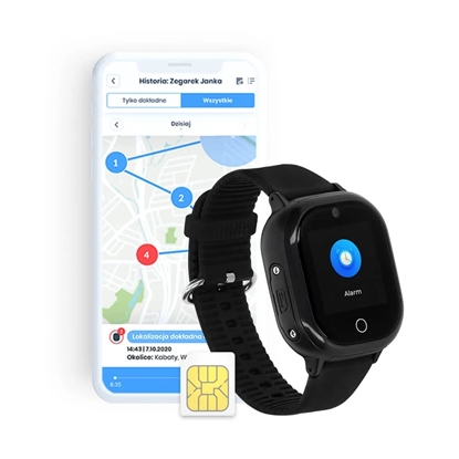 Locon Watch Lite S — Wodoodporny Smartwatch GPS dla dzieci z nielimitowanymi połączeniami telefonicznymi