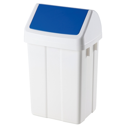 Kosz pojemnik na śmieci do segregacji odpadów - niebieski 25L