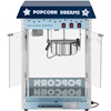 Maszyna automat urządzenie do prażenia popcornu retro TEFLON 1600 W 5-6 kg/h - niebieska