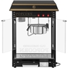 Maszyna automat urządzenie do prażenia popcornu retro TEFLON 1600 W 5-6 kg/h - czarno-złota