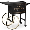Wózek podstawa do maszyny do popcornu z szafką retro 51 x 37 cm - czarno-złoty