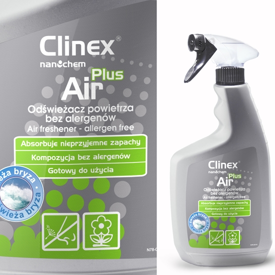 Odświeżacz powietrza bez alergenów CLINEX Air Plus - Świeża bryza 650ML