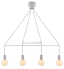 Lampa wisząca biała matowa 4x40W regulowana E27 Alto Candellux 34-70906