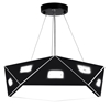 Lampa wisząca czarna pięciokątna regulowana LED 24W Nemezis Candellux 31-64882