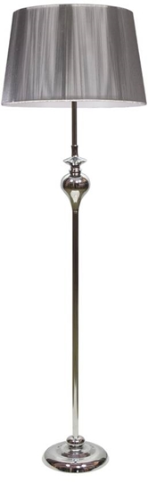 Lampa podłogowa srebrna nitkowy abażur 60W Gillenia Candellux 51-11947