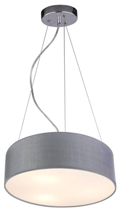 Lampa wisząca okrągła szara 40cm regulowana 3x40W Kioto Candellux 31-67722