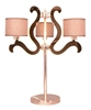 Lampa stołowa świecące ramiona x3 LED miedziana Ambrosia Candellux 43-33925