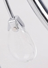 Lampa sufitowa chrom 3x40W biały klosz z kryształkami Simpli Candellux 33-63847