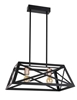 Lampa wisząca czarna metalowa 2x40W E27 Origami 32-78711
