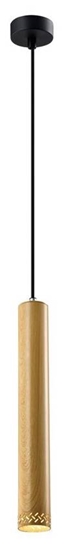 Lampa wisząca drewniana oprawa 25W GU10 40cm Tubo 31-78599