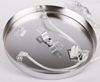 Lampa wisząca sufitowa srebrna szklane klosze 3x60W Libano Candellux 33-51691
