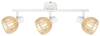 Lampa ścienna Candellux 93-68095 listwa E14 biały drewno