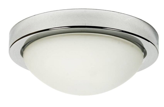 Plafon chrom/biały lampa 32cm 2xE27 Roda 11-74044