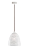 Lampa sufitowa wisząca 1X60W E27 ażurowy biały BENE 31-70340