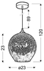 Lampa sufitowa Candellux Galactic 31-51295  E27 3D