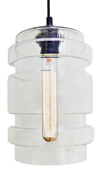 Lampa wisząca szklana bezbarwna + żarówka E27 60W Decorado Candellux 31-36674