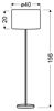 Lampa podłogowa satynowa abażur z fakturą sosny Timber Candellux 51-56705 