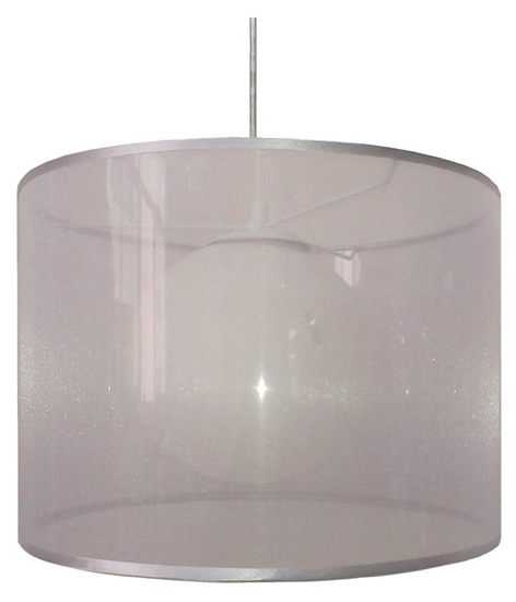 Lampa sufitowa wisząca 1X60W E27 srebrny CHICAGO 31-24916