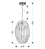 Lampa sufitowa  Abuko 100 cm 31-55548 E27 różowa