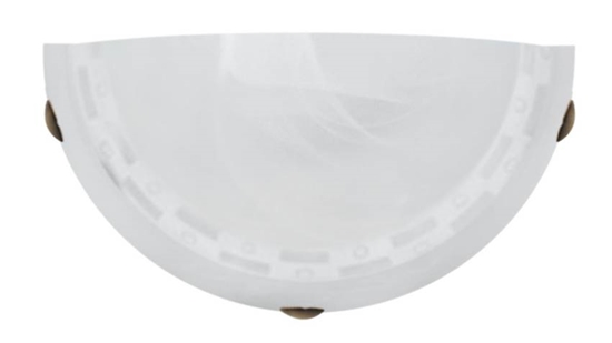 Lampa ścienna kinkiet 1X60W E27 patyna+biały MILEA 11-59956