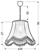 LAMPA SUFITOWA WISZĄCA CANDELLUX ARLEKIN 31-94516   E27 ZIELONY