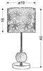Lampka stołowa chrom/czarna Cort 41-34632