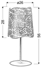 Lampka stołowa biała metalowa Maracana 41-18024