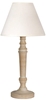 Lampka stołowa gabinetowa biała 42cm 40W E14 Folclore 41-85095