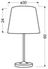 Lampka stołowa szara w paski Segin 41-18994