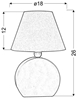 Lampka stołowa nocna pomarańczowa Ofelia 41-62478