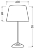 Lampa Stołowa Gabinetowa Candellux Ofra 41-15016 E27