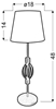 Lampa Stołowa Gabinetowa Candellux Rosette 41-99580 E14 Ab. Pomarańczowy