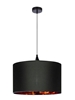 Lampa wisząca czarna/miadziana 1xE27 Ø30cm LONG 31-73952