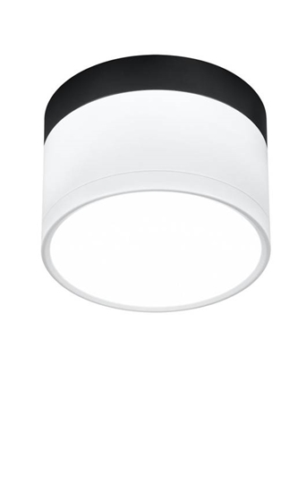 Lampa sufitowa oprawa czarno-biała LED 9W 4000K Tuba Candellux 2273631