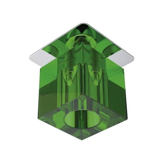 Oprawa stropowa chrom kryształ zielony G4 20W SK-18 Candellux 2280236