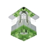 Oprawa stropowa chrom kryształ zielony pasek G4 20W SK-18 2280205