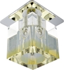 Oprawa stropowa kryształ żółty pasek/chrom G4 20W SK-19 Candellux 2279797