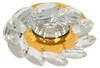 Oprawa dekoracyjna stała okrągła wykonana z blachy stalowej w kolorze złoto Candellux SK-77 MR16 1X50W złoto 