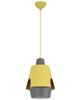 Lampa wisząca żółta/szara E27 Falun Ledea 50101149