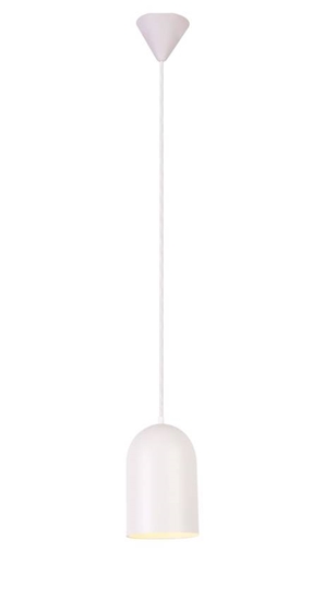 Lampa wisząca owalna biała 1xE27 Oss Ledea 50101184