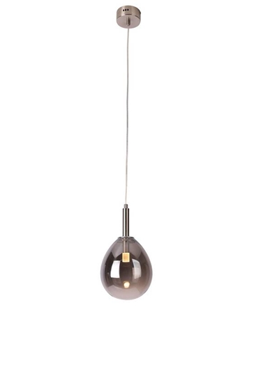Lampa wisząca srebrna szklany balon LED 6W Lukka Ledea 50133211