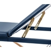 Stół łóżko do masażu drewniane przenośne składane Marseille Blue do 227 kg niebieskie