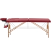 Stół łóżko do masażu drewniane przenośne składane Toulouse Red do 227 kg czerwone