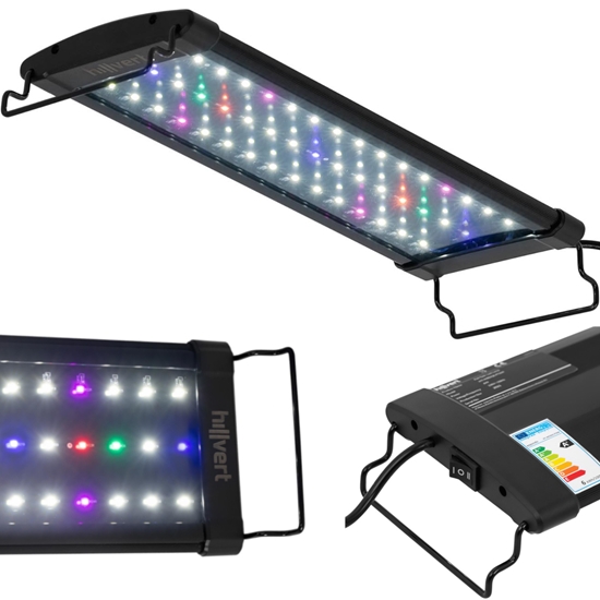 Lampa oświetlenie LED do akwarium wzrostu roślin pełne spektrum 45 diod 40 cm 12 W