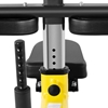Maszyna urządzenie do treningu mięśni łydek łydkownica 135 kg czarno-żółta