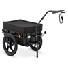 Wózek przyczepka rowerowa transportowa z pudełkiem i odblaskami do 35 kg + plandeka