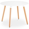 Stolik stół skandynawski do salonu biura nowoczesny okrągły śr. 100 cm wys. 75 cm